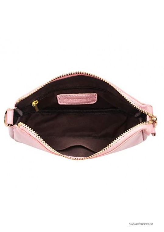Genuine Leather Clutch Purses For Women Evening Bags With Chian Wedding Party Clutch Handbags