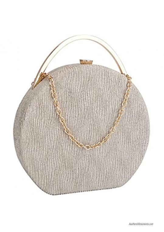 JIYINGDUO Women's Vintage Style Evening Bag Wedding Party Handbag Clutch Purse Bags (Gold)