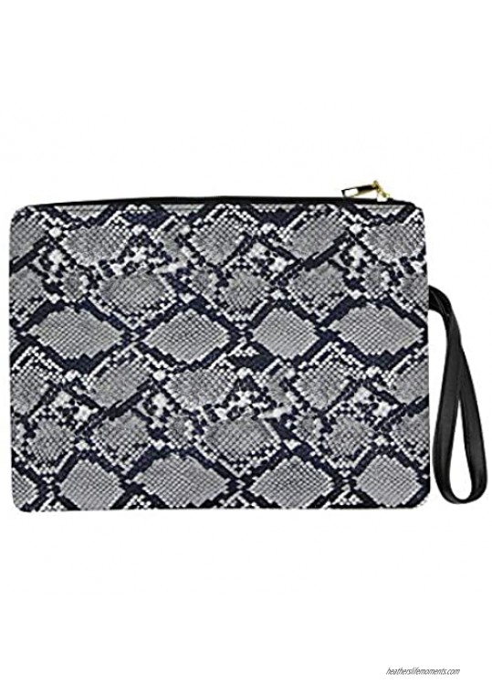 mosstyus Womens¡¯ Oversized Clutch Bag Purse  Snake Skin Envelope Bag Evening Handbags with Strap  Wristlet Wallet