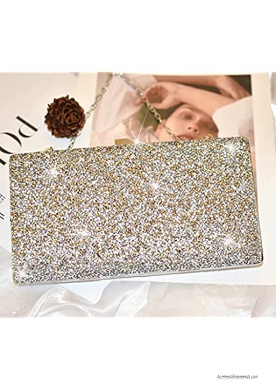 Rhinestone Glitter Clutch Purse for women Evening Party Clutches Wedding Purses Bridal Handbag