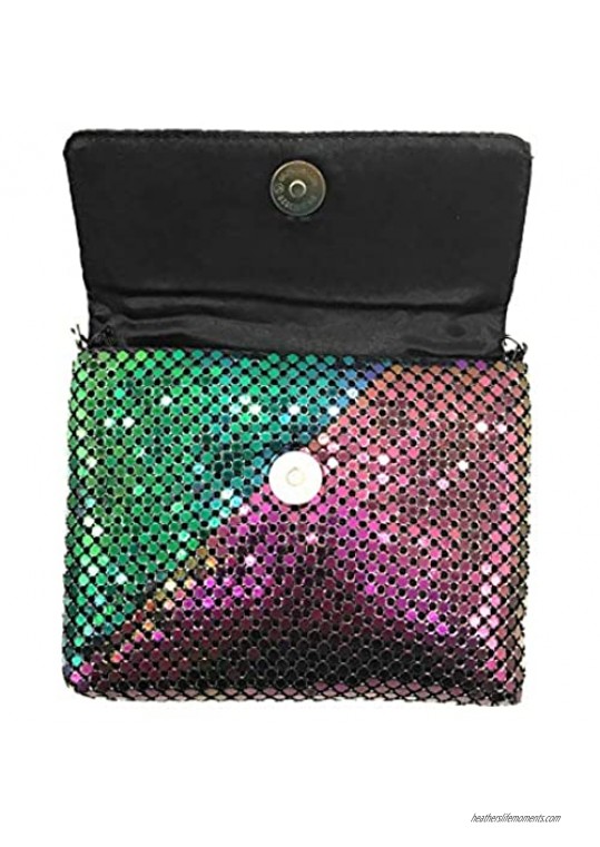 X-Small Women clutch metal mesh evening purse bag for Cocktail Party Prom Wedding Banquet