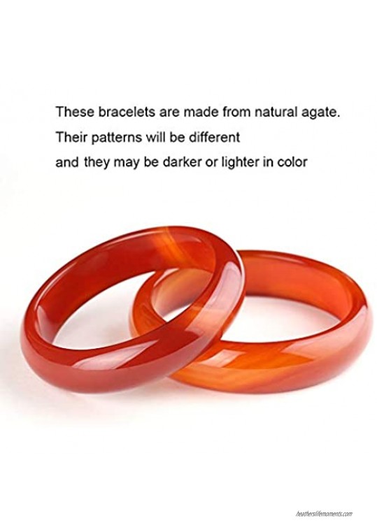 Auspicious Cloud Natural Agate Red Jade Bangle Bracelet for Womens