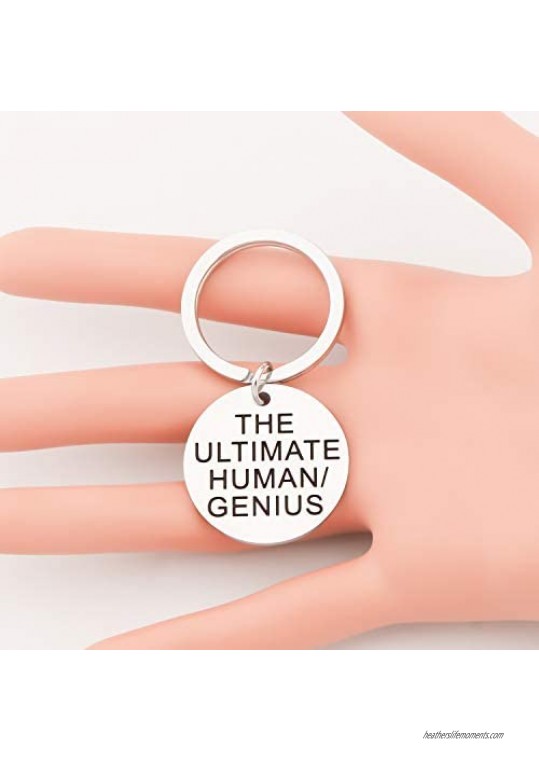 CENWA Brooklyn 99 Inspired Gift The Ultimate Human/Genius Keychain Gift for Fans