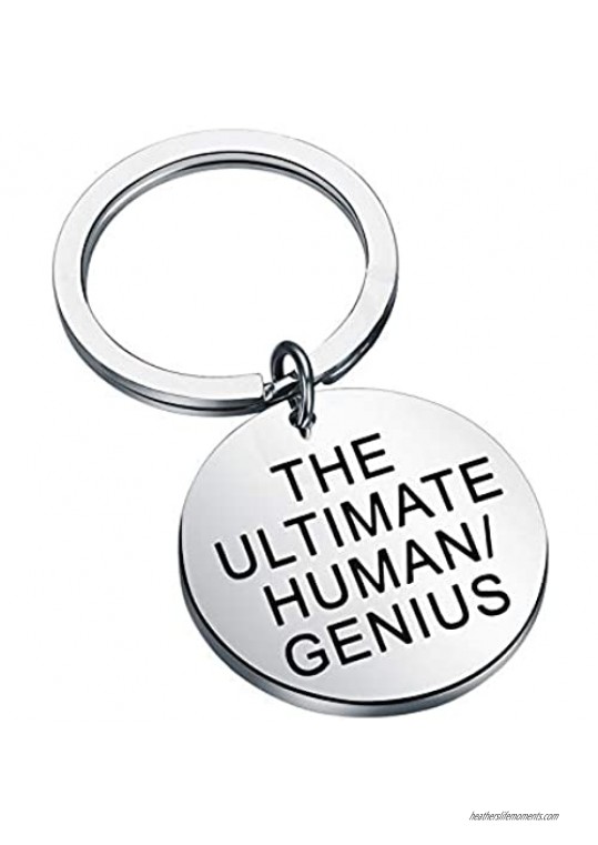 CENWA Brooklyn 99 Inspired Gift The Ultimate Human/Genius Keychain Gift for Fans