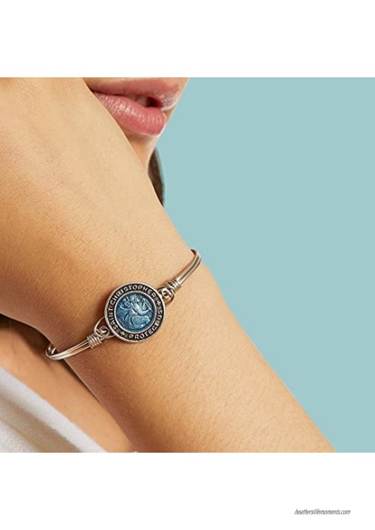 Luca + Danni | Saint Christopher Bangle Bracelet For Women Made in USA