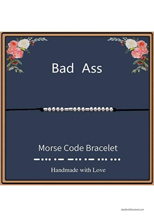 morniface Morse Code Bracelets for Women Inspirational Gifts Jewelry Girls Birthday Graduation Gifts for Her Best Friends