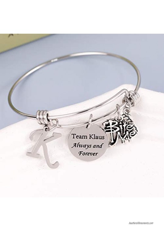The Originals Inspired Jewelry Vampire Diaries Fandom Gift Idea Team Klaus Always and Forever Bracelet
