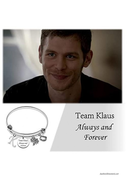 The Originals Inspired Jewelry Vampire Diaries Fandom Gift Idea Team Klaus Always and Forever Bracelet