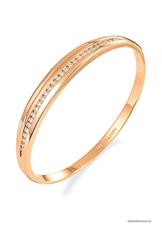 UJOY Fashion Jewelry Adjustable Silver Gold Bracelets Opening Cuff Bangle for Girls Women ABP