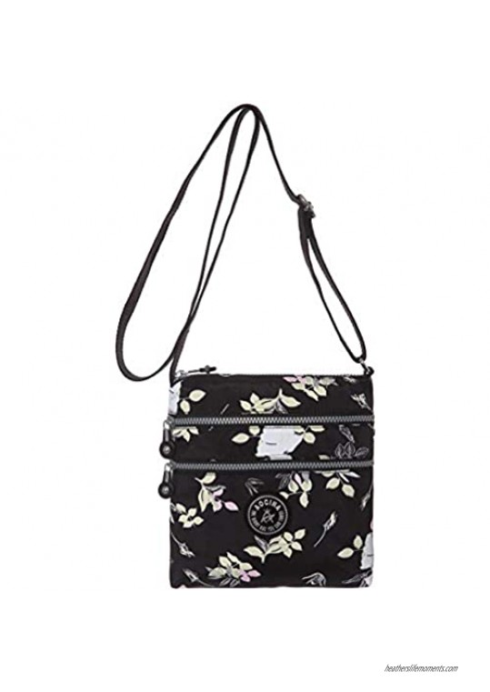 AOCINA Nylon Crossbody Bags for Women Medium Size Travel Bags for Girls with Multi-pockets