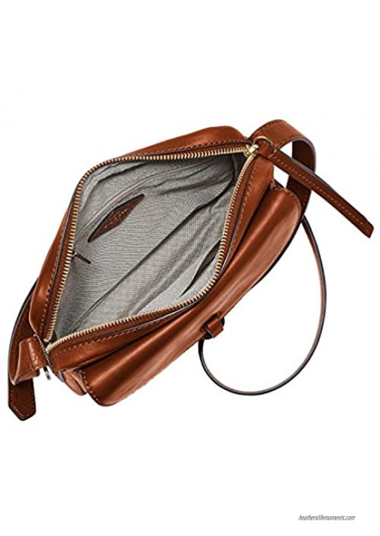 Fossil Women's Mila Leather Crossbody Purse Handbag