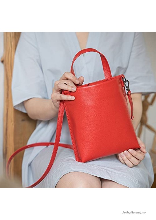 Harlie K 21 S/S SAMI Vegan Paper Leather Small Crossbody Bag Crulety-Free Mini Handbag with Detachable Straps