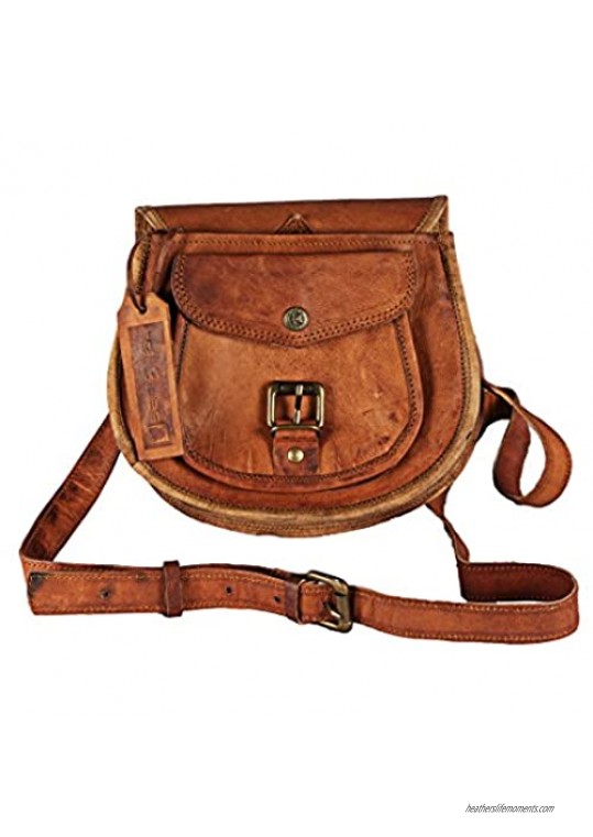 Leather Crossbody Handmade Purses for Women Crossover Small Bag Over the Shoulder by Hell blues