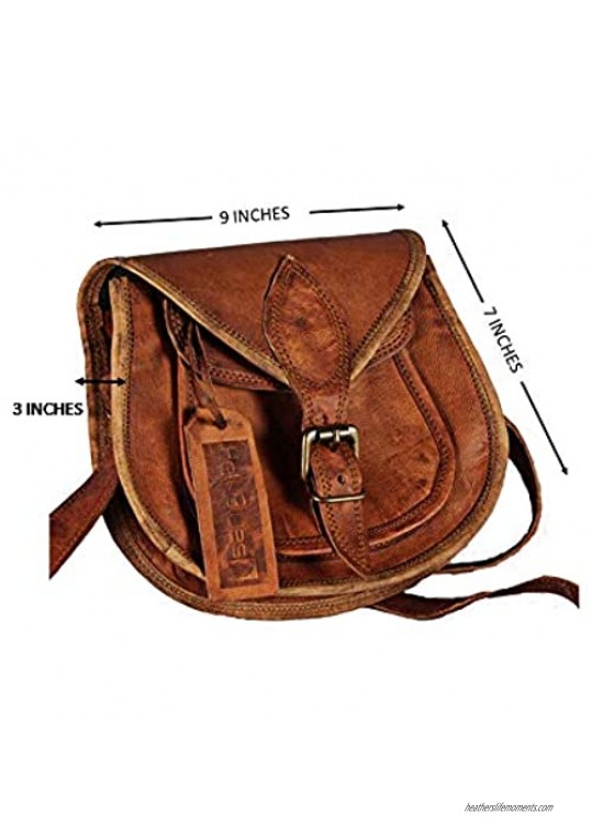 Leather Crossbody Handmade Purses for Women Crossover Small Bag Over the Shoulder by Hell blues
