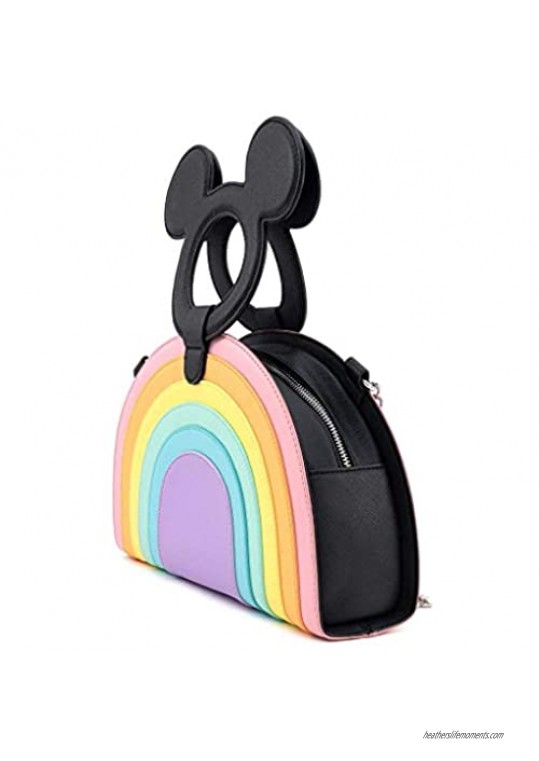 Loungefly x Mickey Mouse Pastel Rainbow Handled Crossbody Bag