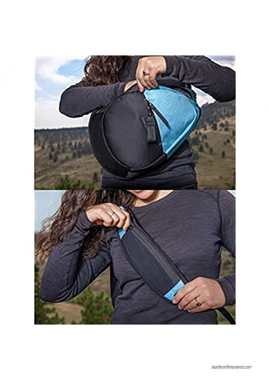 Sherpani Esprit Nylon Sling Bag Daily Shoulder Sling Bag Chest Shoulder Bag Crossbody Shoulder Chest Crossbody Sling Backpack for Women Fits 7 Inch Tablet RFID Protection (Odyssey Blue)
