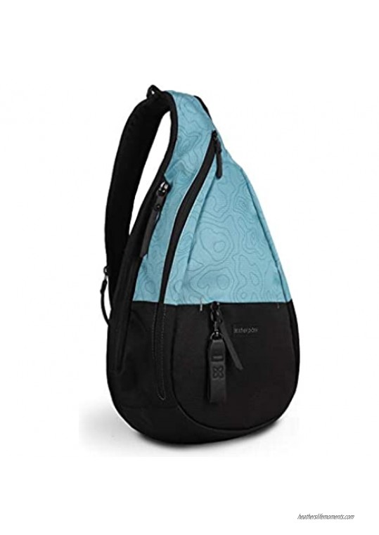 Sherpani Esprit  Nylon Sling Bag  Daily Shoulder Sling Bag  Chest Shoulder Bag  Crossbody Shoulder Chest  Crossbody Sling Backpack for Women Fits 7 Inch Tablet  RFID Protection (Odyssey Blue)