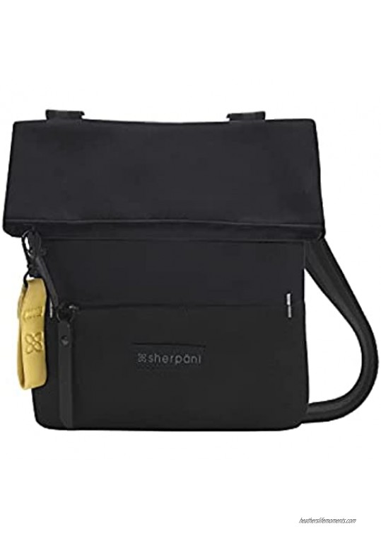 Sherpani Pica Nylon Crossbody Purse Mini Crossbody Bag Fashion Shoulder Bag Lightweight Cross Body Bag Daily Side Bag Small Purses for Women RFID Protection (Raven)