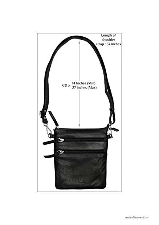 Small Leather Crossbody Bag for Women-Premium Over the Shoulder Purses For Womens By Mou Meraki