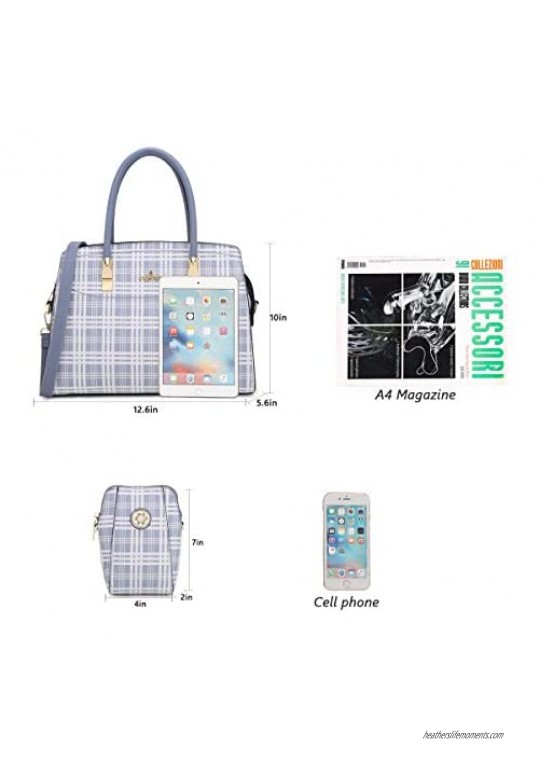 Angel Kiss Women Handbags and Purses Top Handle Satchel Purses Designer Tote for Women Work Bag with Wallet …