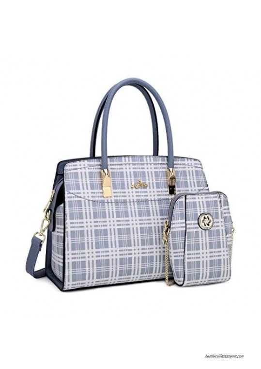 Angel Kiss Women Handbags and Purses Top Handle Satchel Purses Designer Tote for Women Work Bag with Wallet …