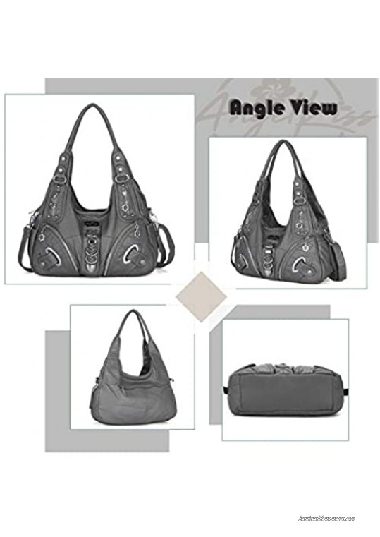 Angelkiss Hobo Purses and handbags for Women Satchel Handbag Women Purses Large Daily Shoulder Bags