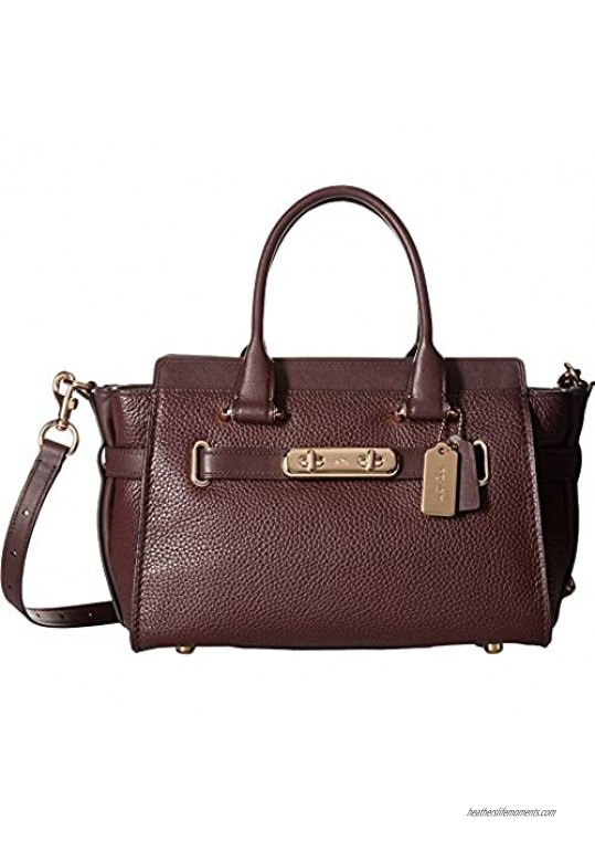 COACH Womens Coach Swagger Carryall 27 In Pebble Leather