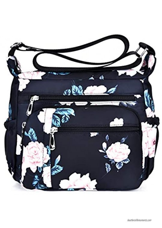 DENGSHANYANGWomen Shoulder Handbag Roomy Multiple Pockets Bag Ladies Crossbody Purse Fashion Tote Top Handle Satchel