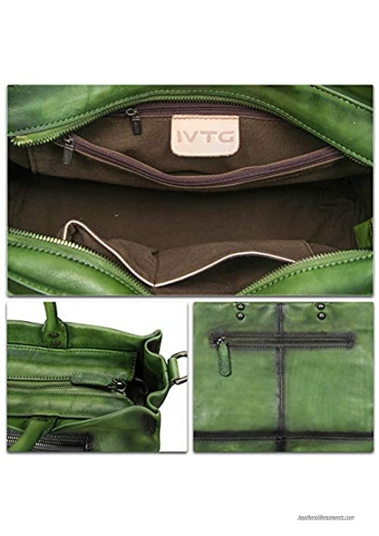 Genuine Leather Handbag for Women Vintage Handmade Top Handle Bag Crossbody Satchel Purse