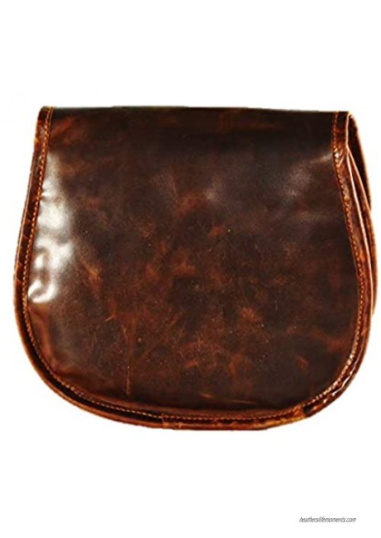 Jony Vintage Crossbody Bags for Women Vegan Medium Purse Saddle and Satchel Handbags Leather