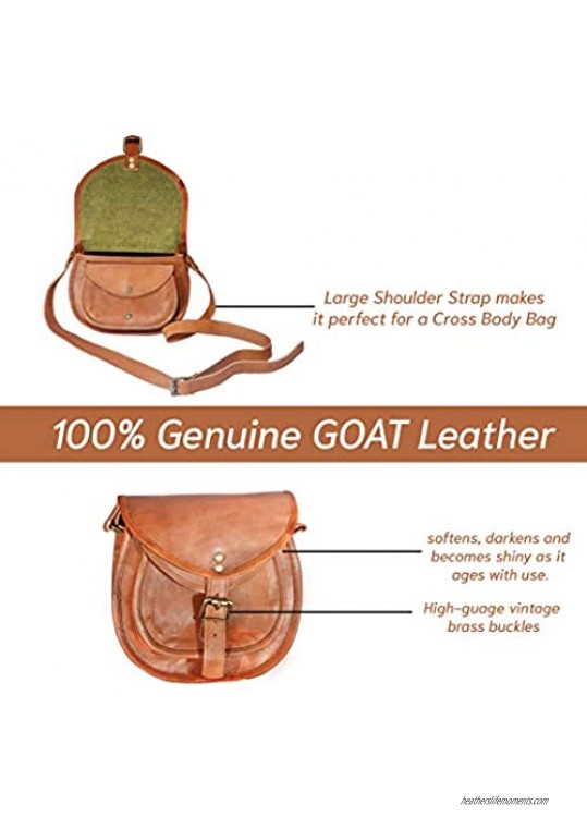Leather Prime Handmade Shoulder Cross Body Satchel Bag Vintage Style Ladies Tote Travelling Purse with Adjustable Strap