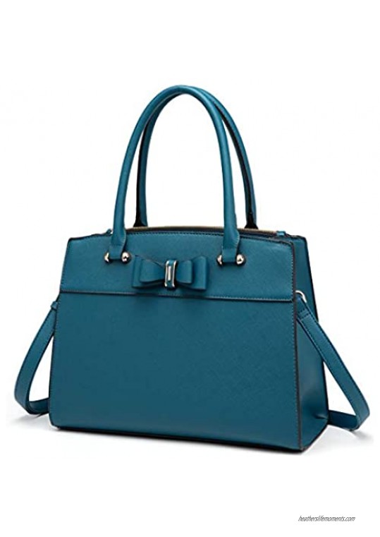 LJOSEIND Women’s Handbags Designer Satchel Purses Structured Shoulder Bags Multiple Compartments Totes
