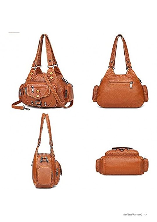 Mateamoda Women Hobo Bag Soft Faux Leather Handbag Crossbody Bag Shoulder Bag Satchel Wallet Purse