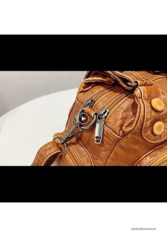 Mateamoda Women Hobo Bag Soft Faux Leather Handbag Crossbody Bag Shoulder Bag Satchel Wallet Purse