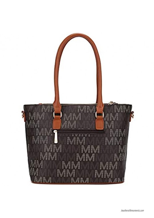 Mia K Collection Crossbody Shoulder Handbag for Women PU Leather Pocketbook Top-Handle Purse Tote-Satchel Bag
