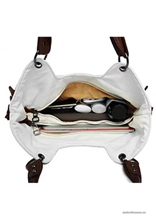 Shoulder Bag for Women Satchel Tote Women Handbag Purse Top Handle Faux Leather