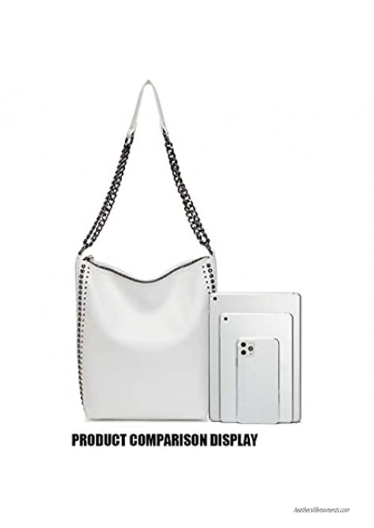 Small Crossbody Hobo Handbags for Women Multipurpose Soft Shoulder Bag Lightweight Retro Tote Bag with Coin Purse 2pcs/set
