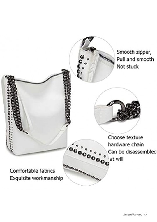 Small Crossbody Hobo Handbags for Women Multipurpose Soft Shoulder Bag Lightweight Retro Tote Bag with Coin Purse 2pcs/set
