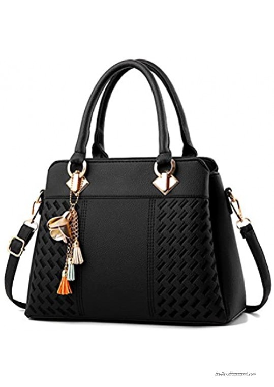 Womens Purses and Handbags Ladies Designer PU Leather Top Handle Satchel Tote Bag Shoulder Bags