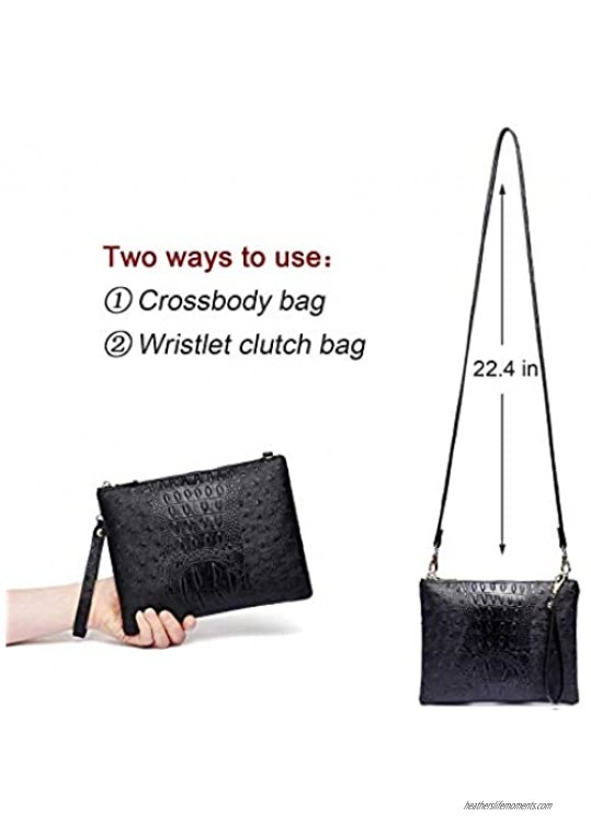 Crossbody Bag for Women Small Shoulder Purses and Handbags with Vegan Leather Clutch Wallet with Detachable Strap