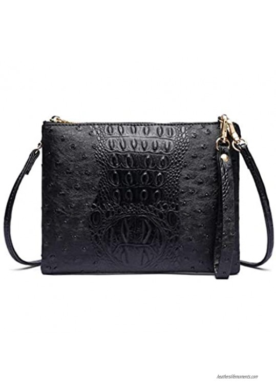 Crossbody Bag for Women  Small Shoulder Purses and Handbags with Vegan Leather  Clutch Wallet with Detachable Strap