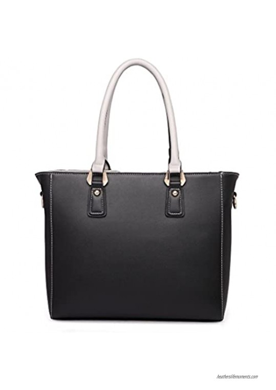 Miss Lulu Purses and Handbags for Women Fashion Ladies Pu Leather Women's Top-handle Handbags Medium Purse for Work School