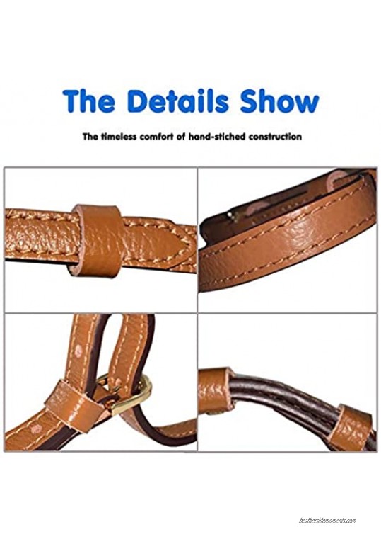 Purse Strap Replacement Genuine Leather Adjustable Crossbody Shoulder Straps For bags(9 Colors)