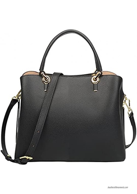 Ainifeel Women's Genuine Leather Tote Handbag Roomy Purse Shoulder Bag Hobo Bag