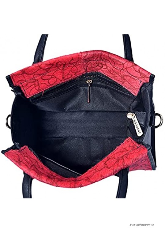 Genuine Leather Handbags for Women Ladies Top-handle Bags Shoulder Bags Purses & Crossbody bag with Detachable Strap
