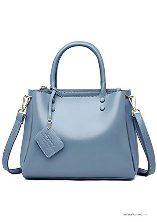 Montmo Purses and Handbags for Women Fashion Ladies PU Leather Top Handle Satchel Shoulder Tote Bags