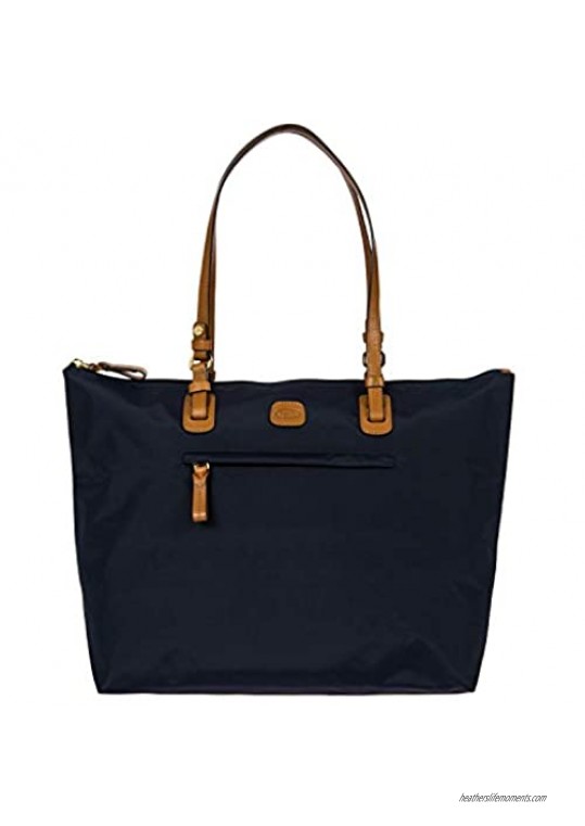Brics | X-Bag Large Sportina 3-Way Shopper Tote Bag | Navy | Weekender Bag | Carry On | Versatile Crossbody Option
