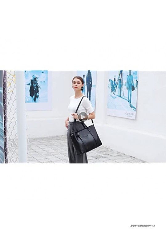 FADPRO Tote Bags for Women PU Leather Satchel Purses and Handbags Shoulder Bag