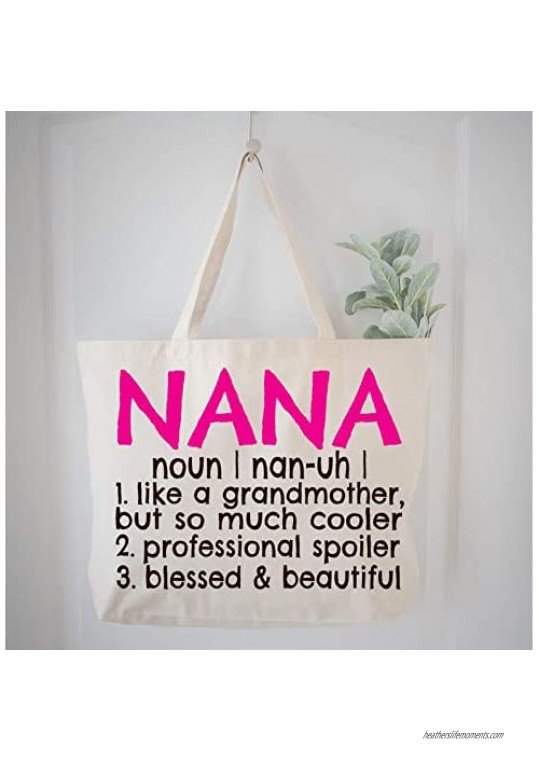 Nana Definition Canvas Tote Bag Grandma Gift Idea for Nana -COCOVICI