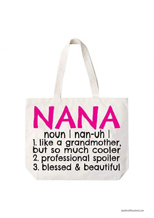 Nana Definition Canvas Tote Bag Grandma Gift Idea for Nana -COCOVICI